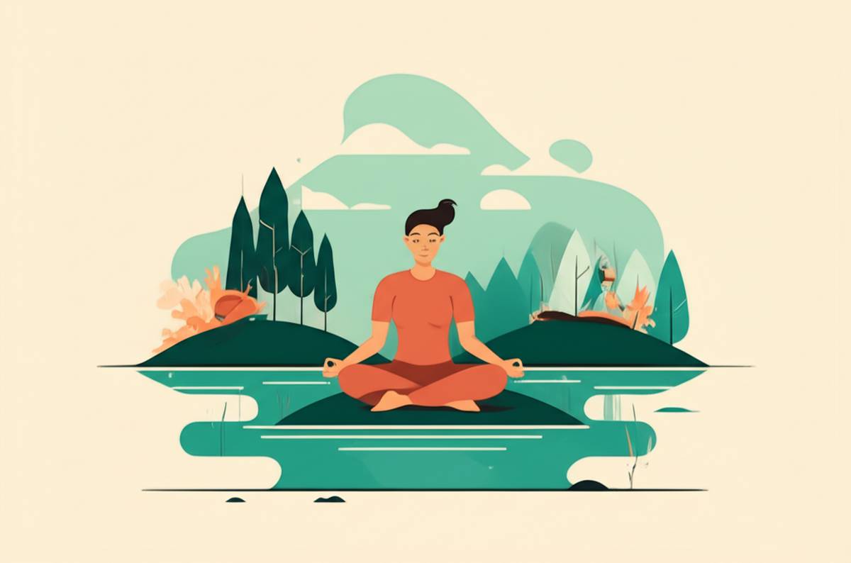 Financial freedom illustration: Escape hustle culture with smart wealth building.