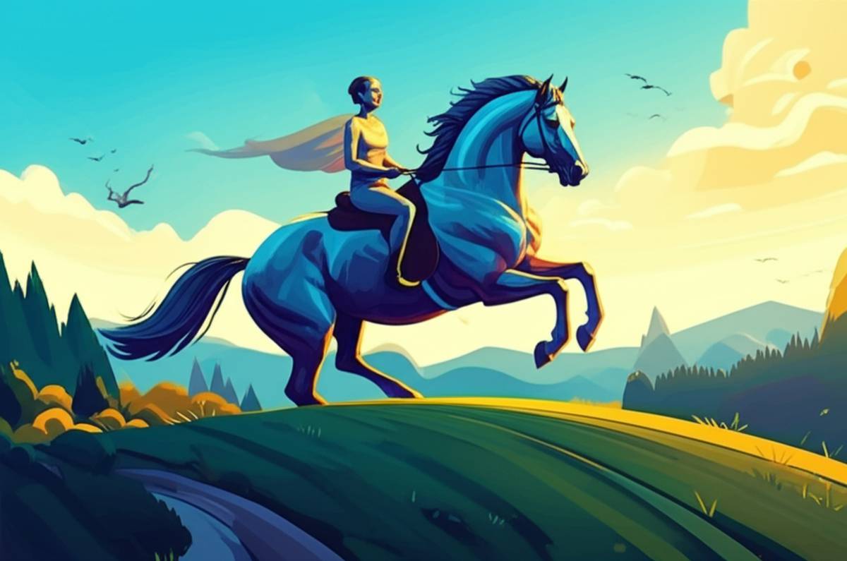 Brain Rider and Horse Artwork: Master Your Mindset