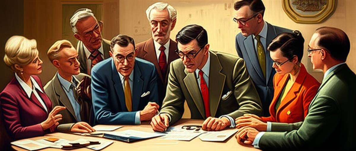 Wealth building strategies: An oil painting depicting diverse individuals achieving financial success.